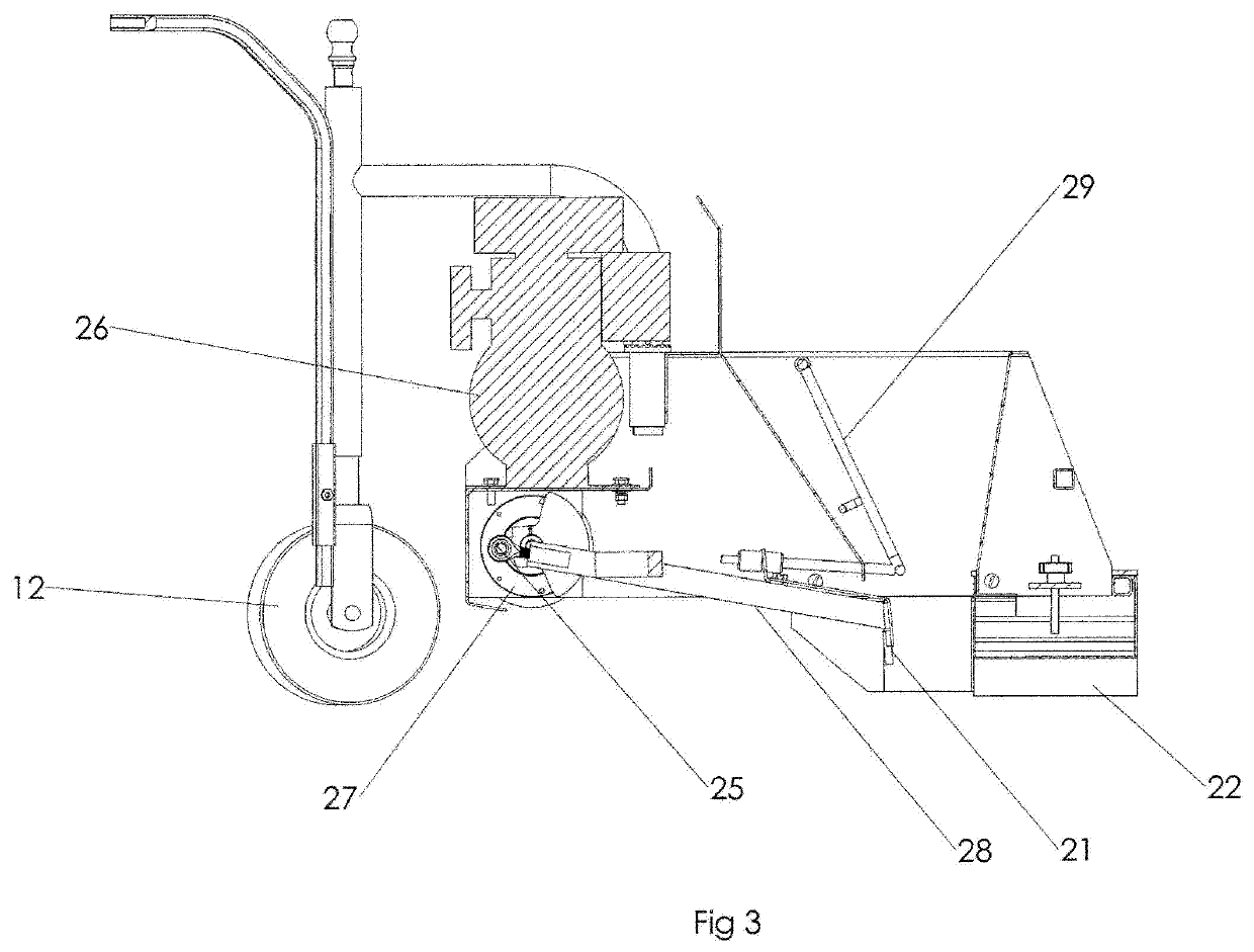 Curbing machine with hopper dasher and eliptical compaction