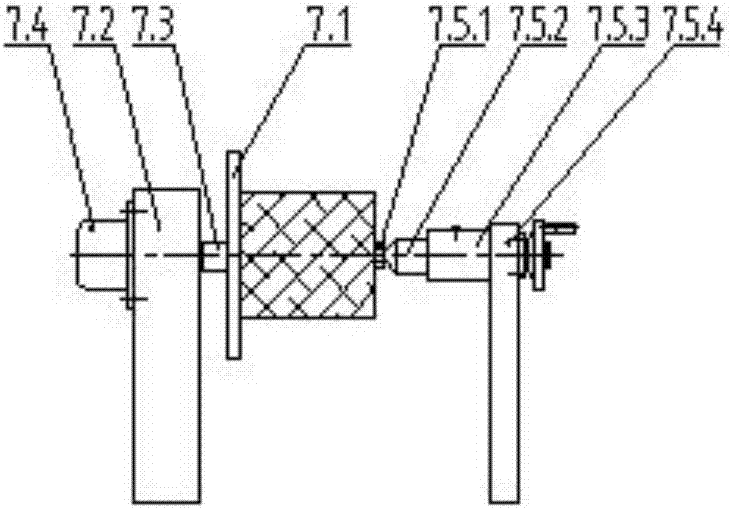 Roller line storage type sand line cutting machine tool