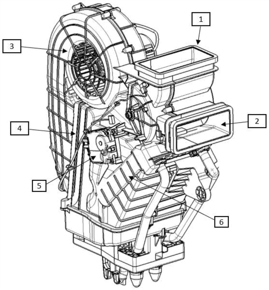 Light-weight low-cost rear-row independent air conditioner structure