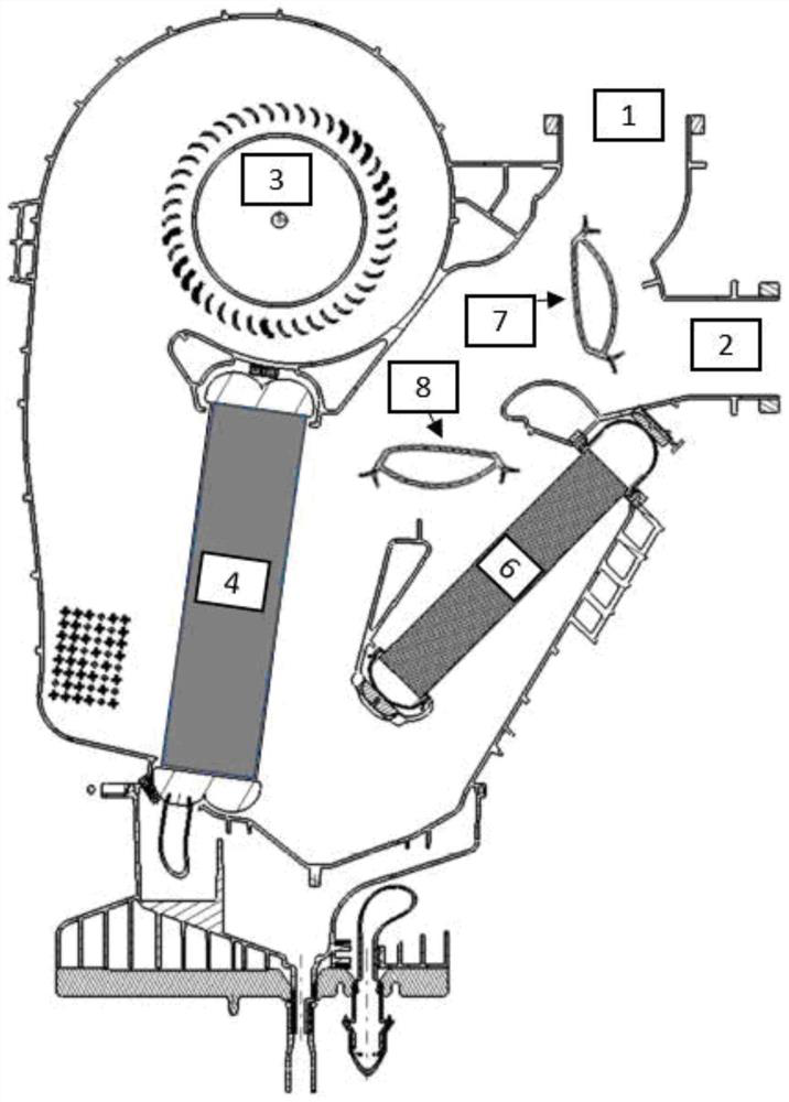 Light-weight low-cost rear-row independent air conditioner structure