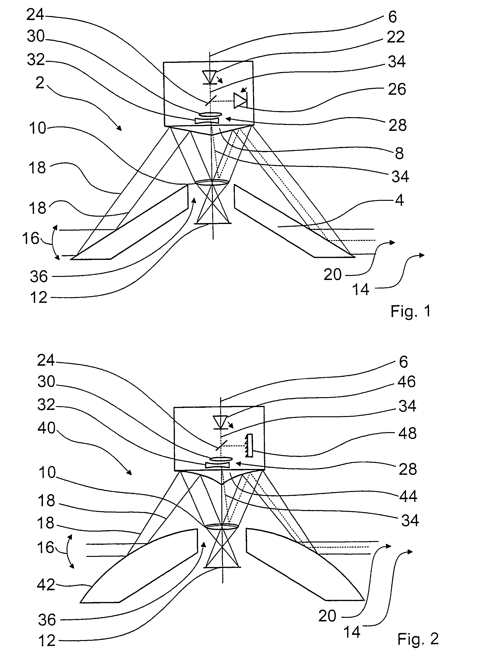 Camera system for monitoring a solid angle region and for detection of detailed information from the solid angle region