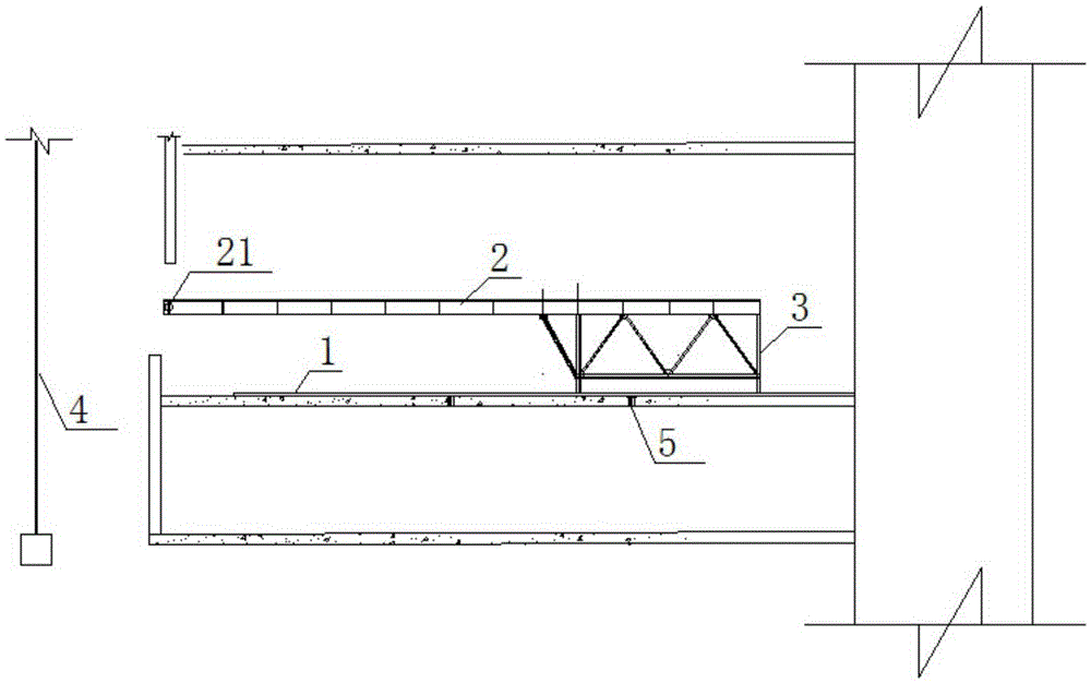 Jacking-extending system and tower crane dismantling method