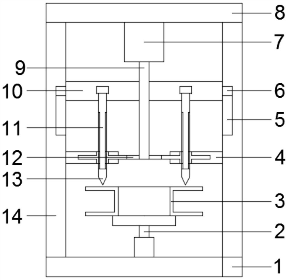 Drilling device for valve processing