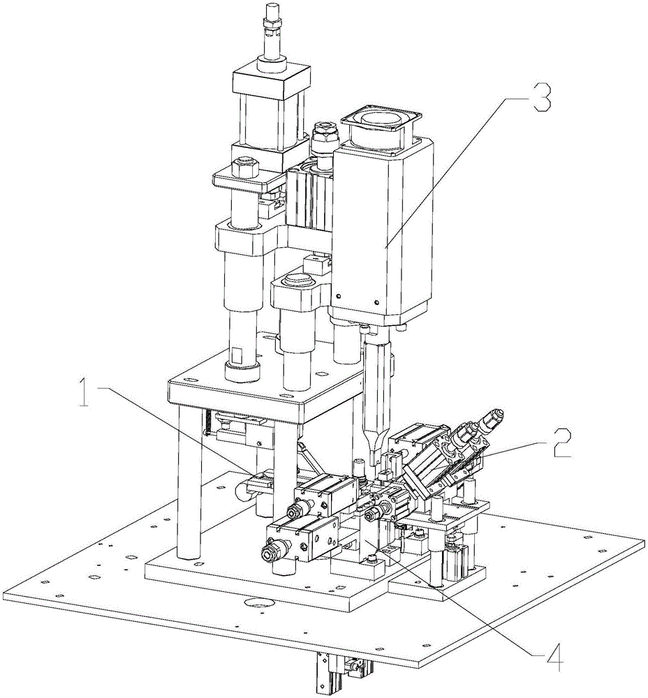 Full-automatic U-shaped ultrasonic top stop machine and feeding device thereof