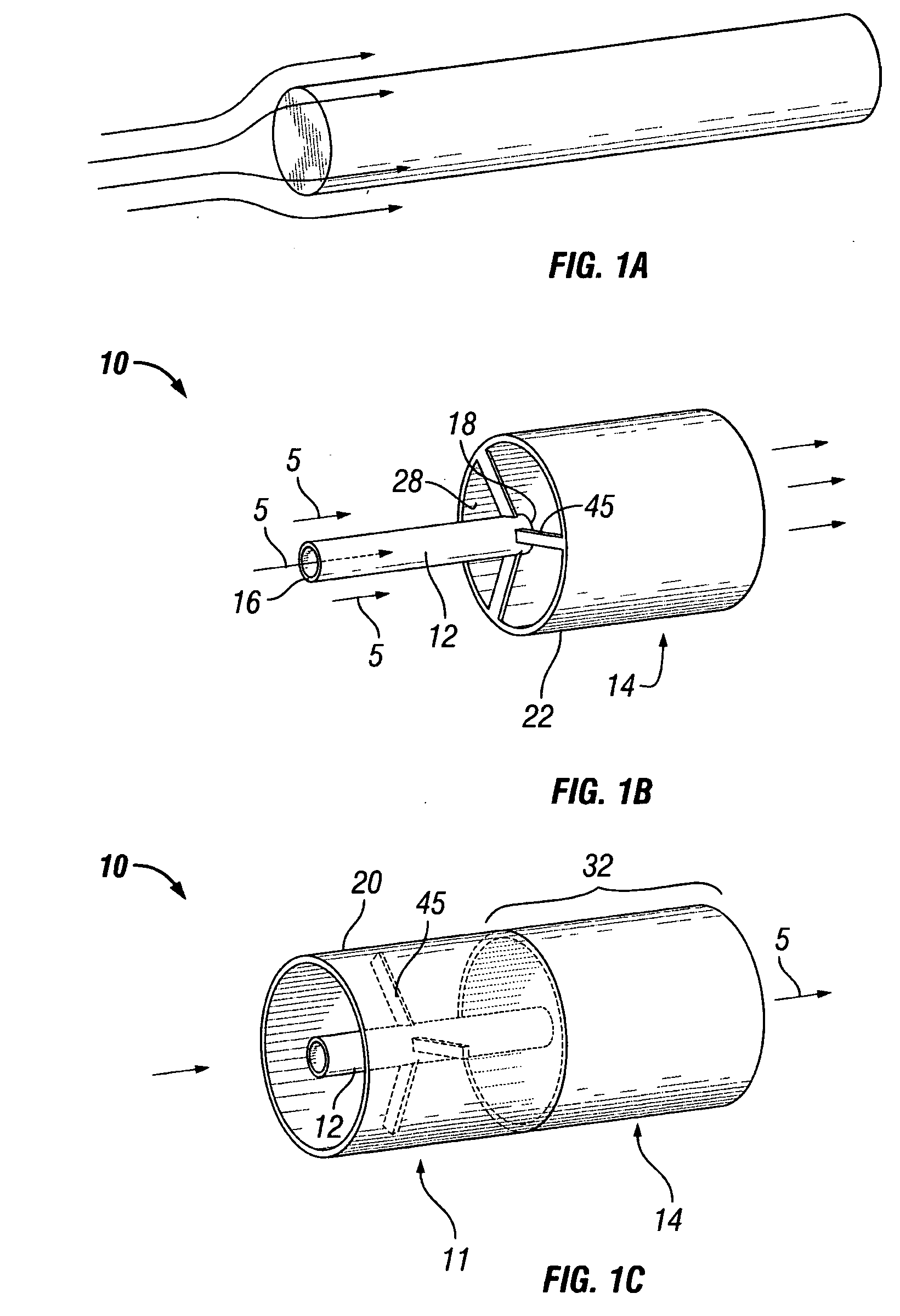 Apparatus for treating fluid streams