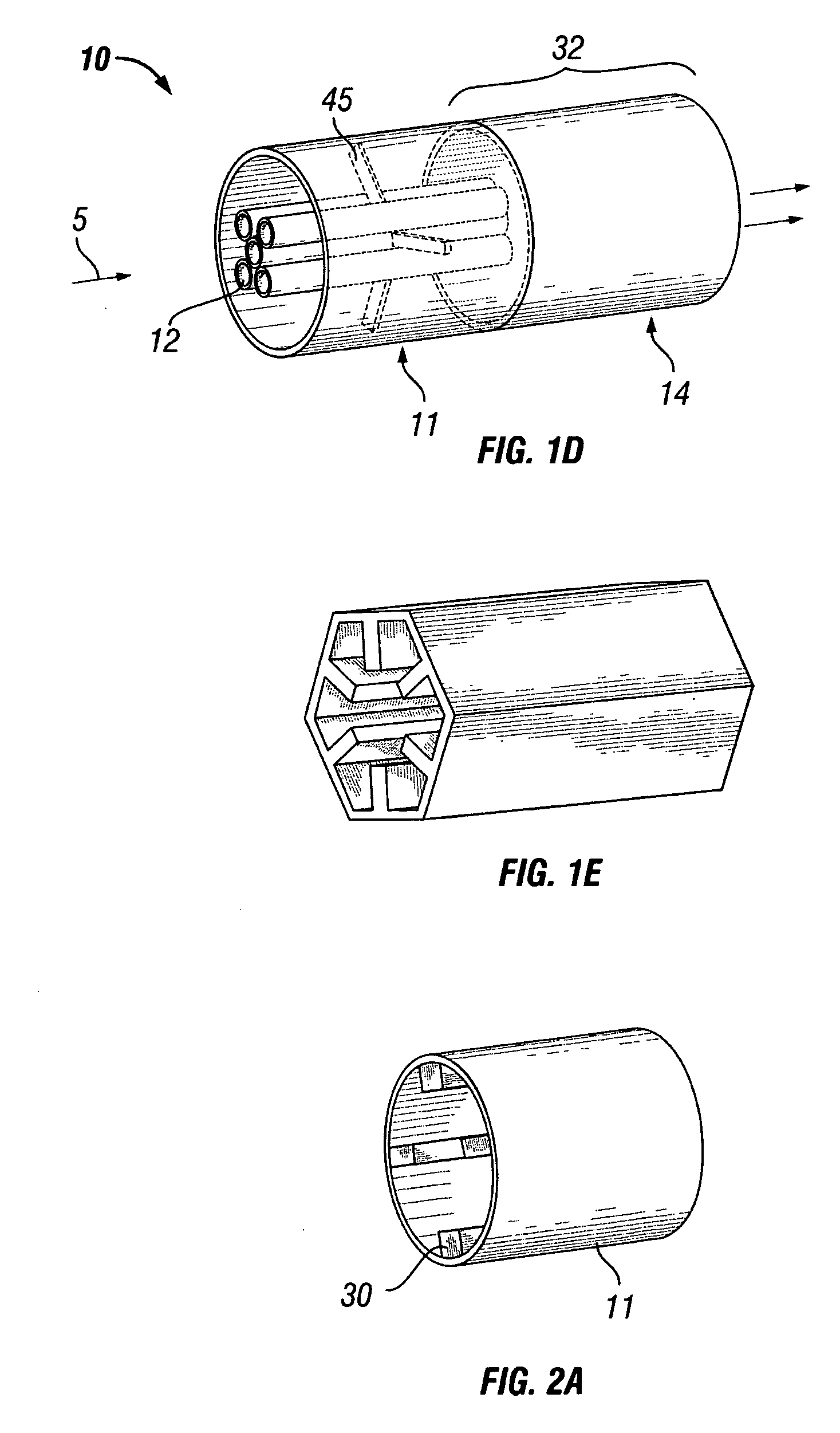 Apparatus for treating fluid streams