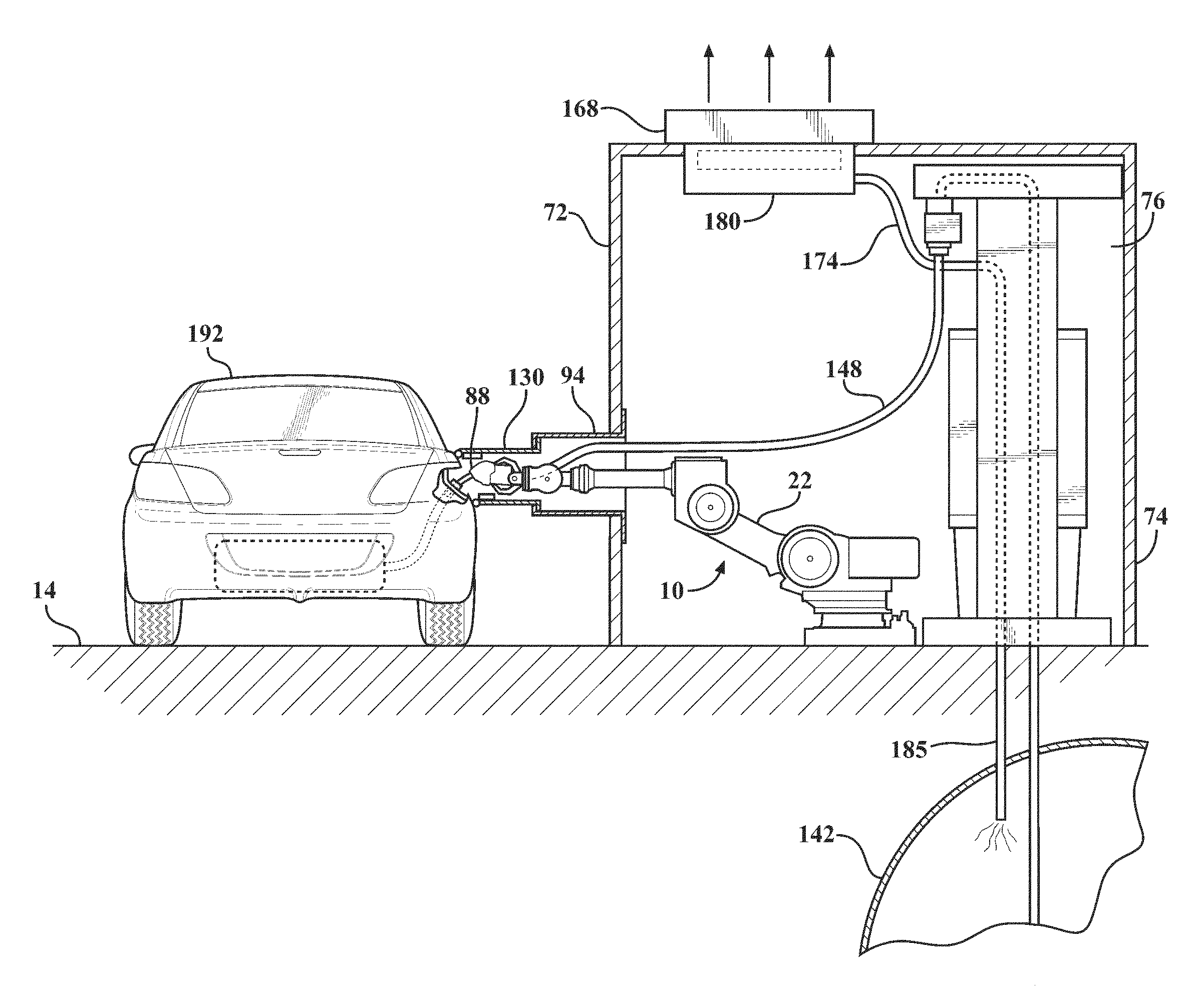 Automated vehicle fueling apparatus and method