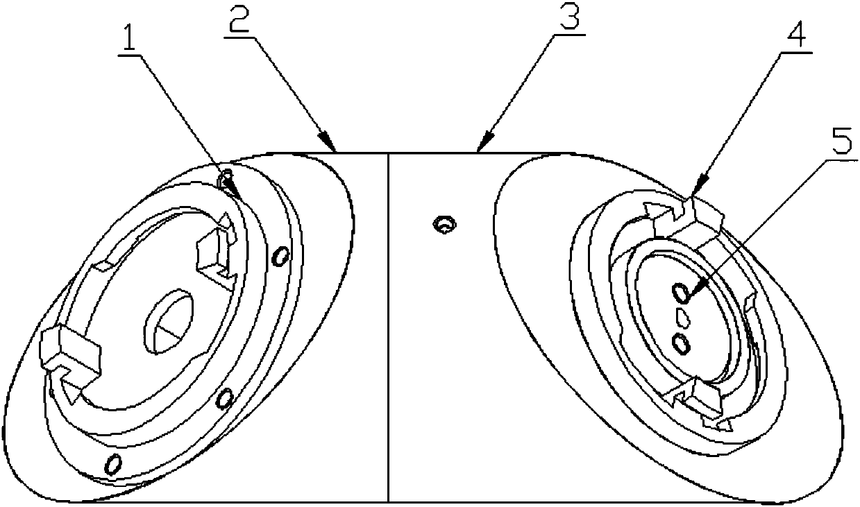 Reconstituted modular robot connecting structure