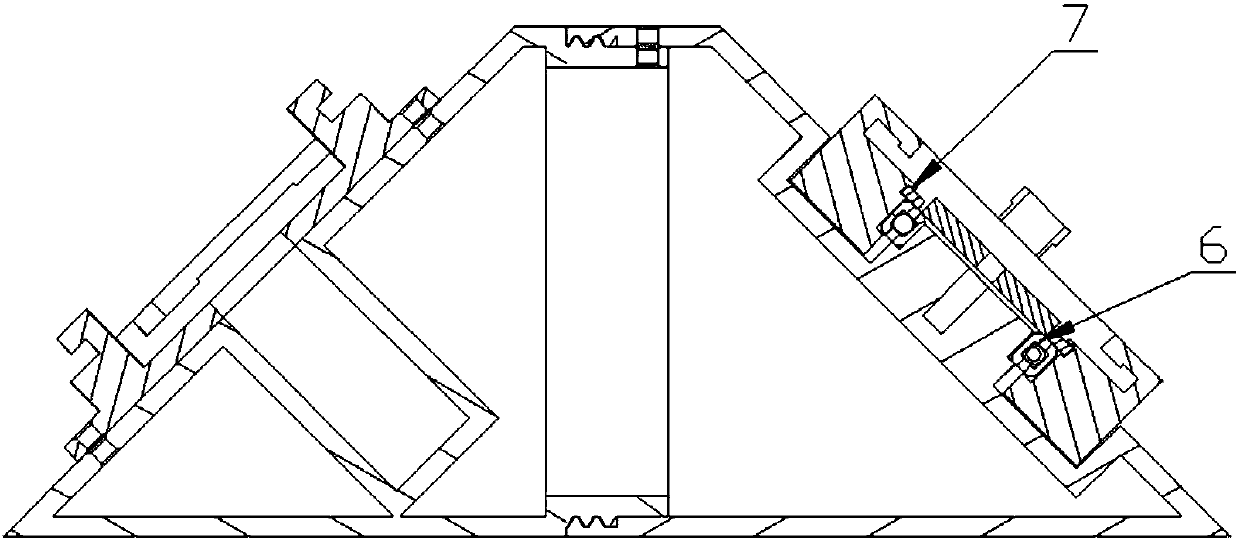 Reconstituted modular robot connecting structure