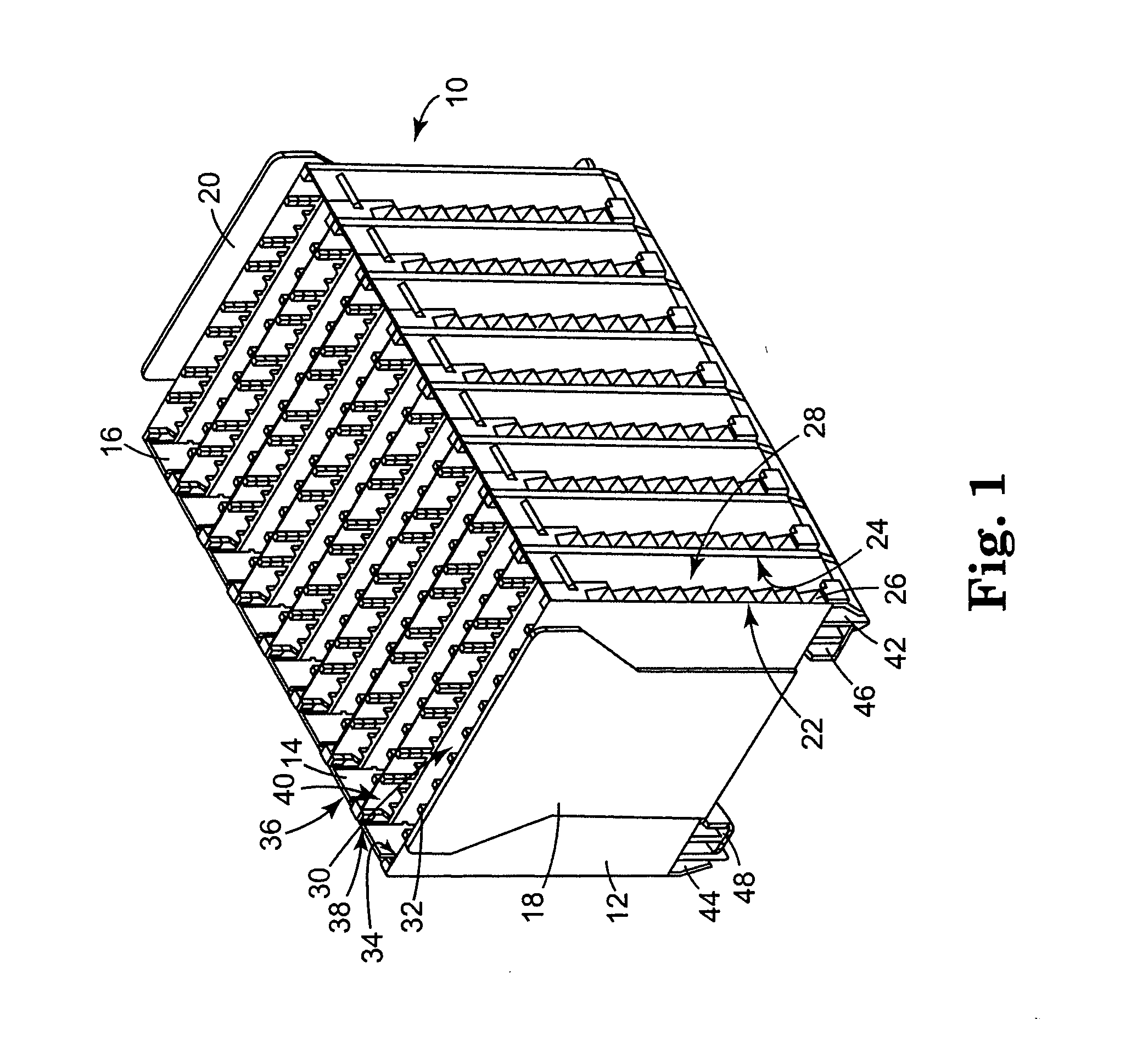 Cover plates for ADSL-splitter positions in modular distribution frames