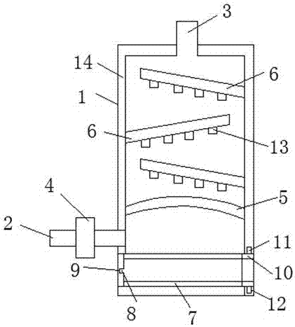 Air circularly filtering device