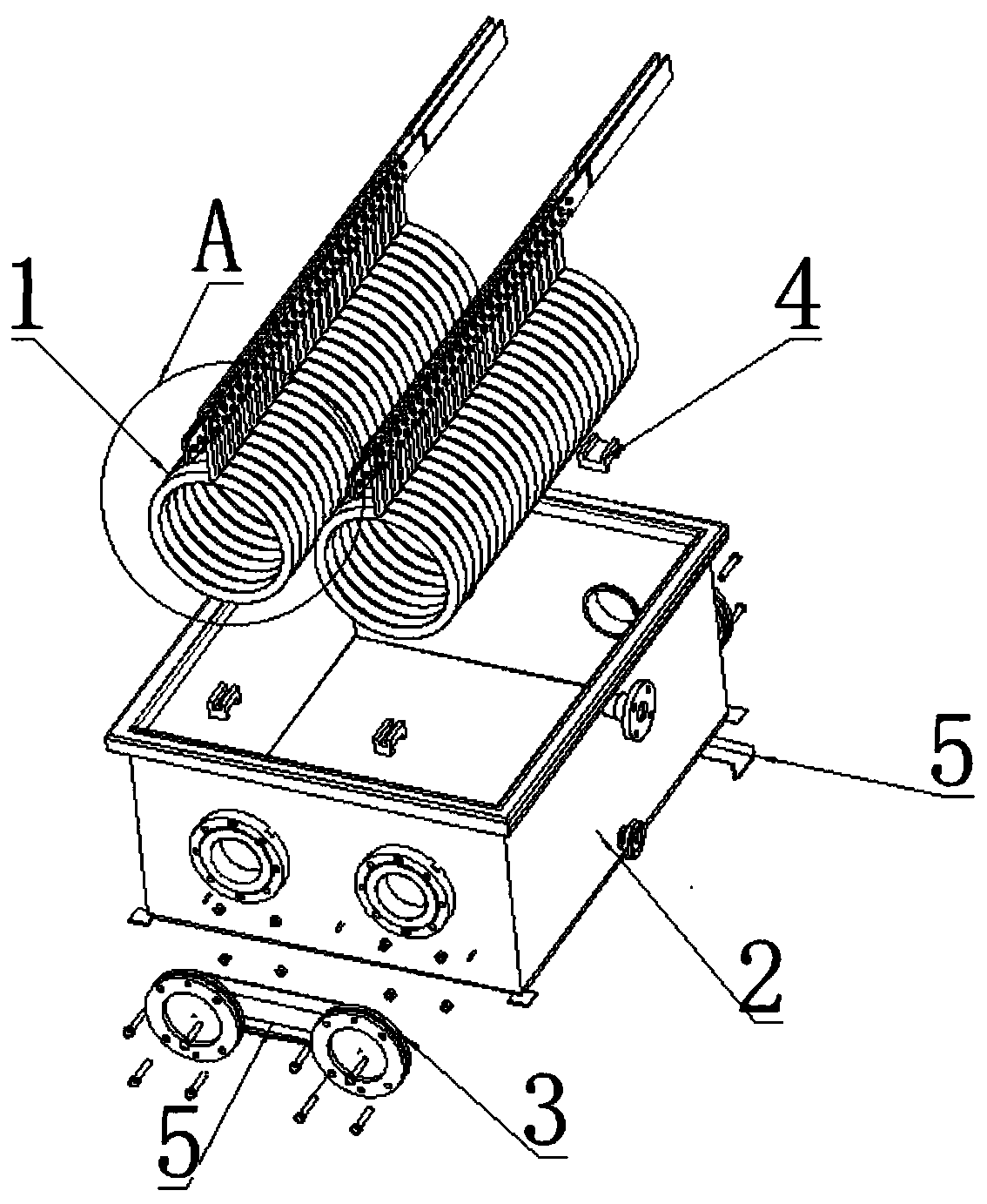 Horizontal chrome plating bath and chrome plating method