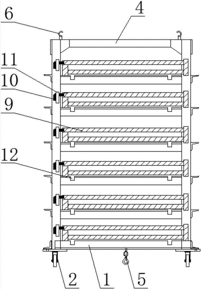 Multifunctional konjak seed storage and airing trolley