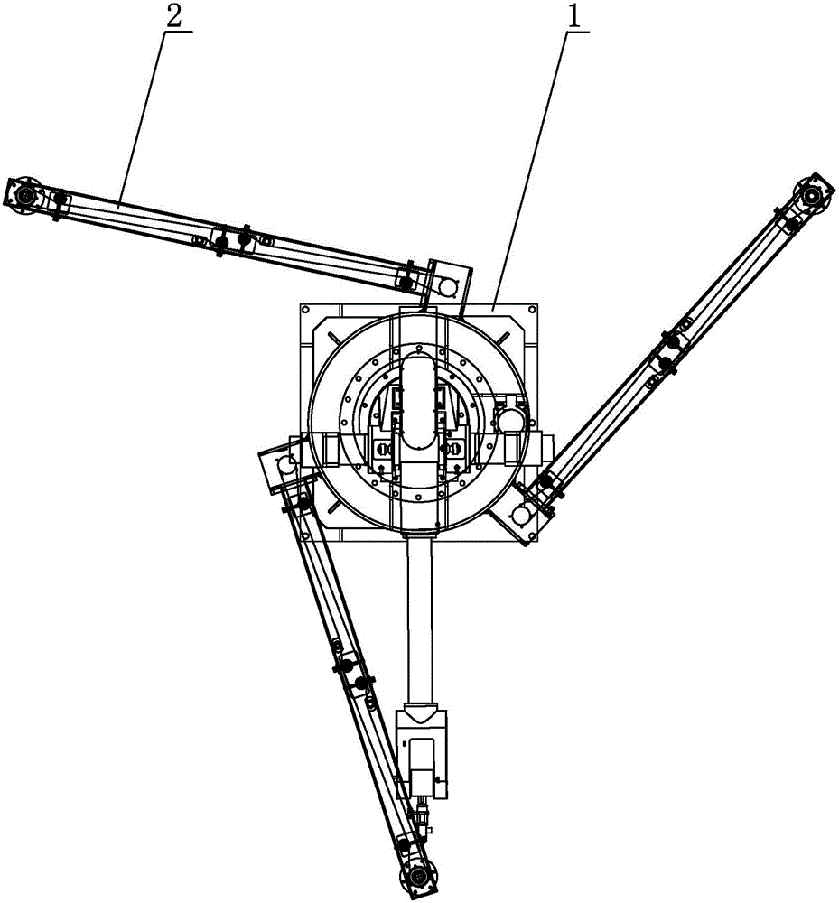 Multi-station robot spraying rotary table