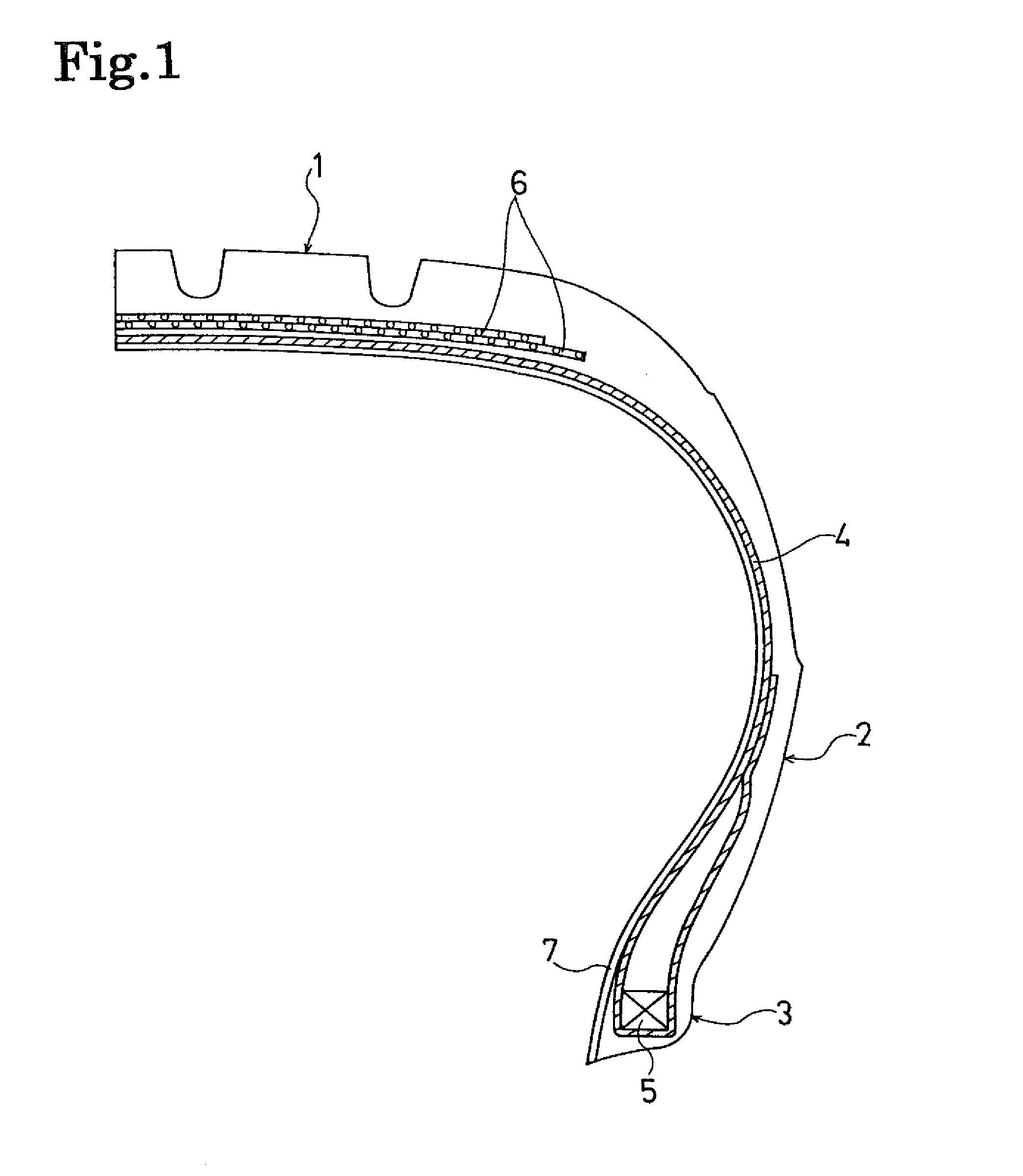 Pneumatic tire and process for producing the same