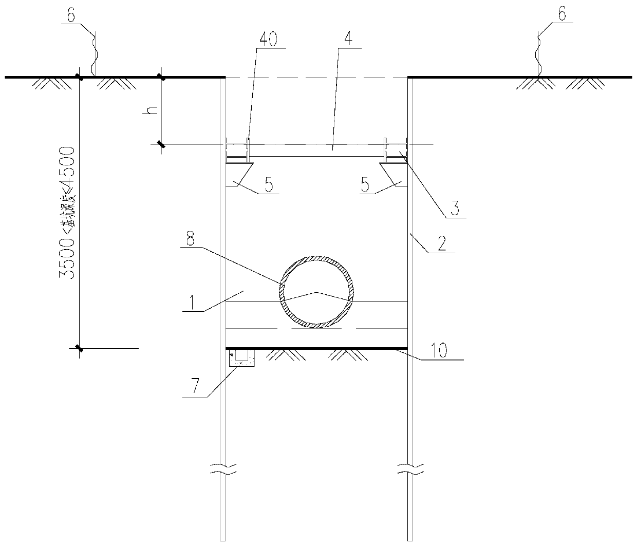 Construction method of sewage pipeline