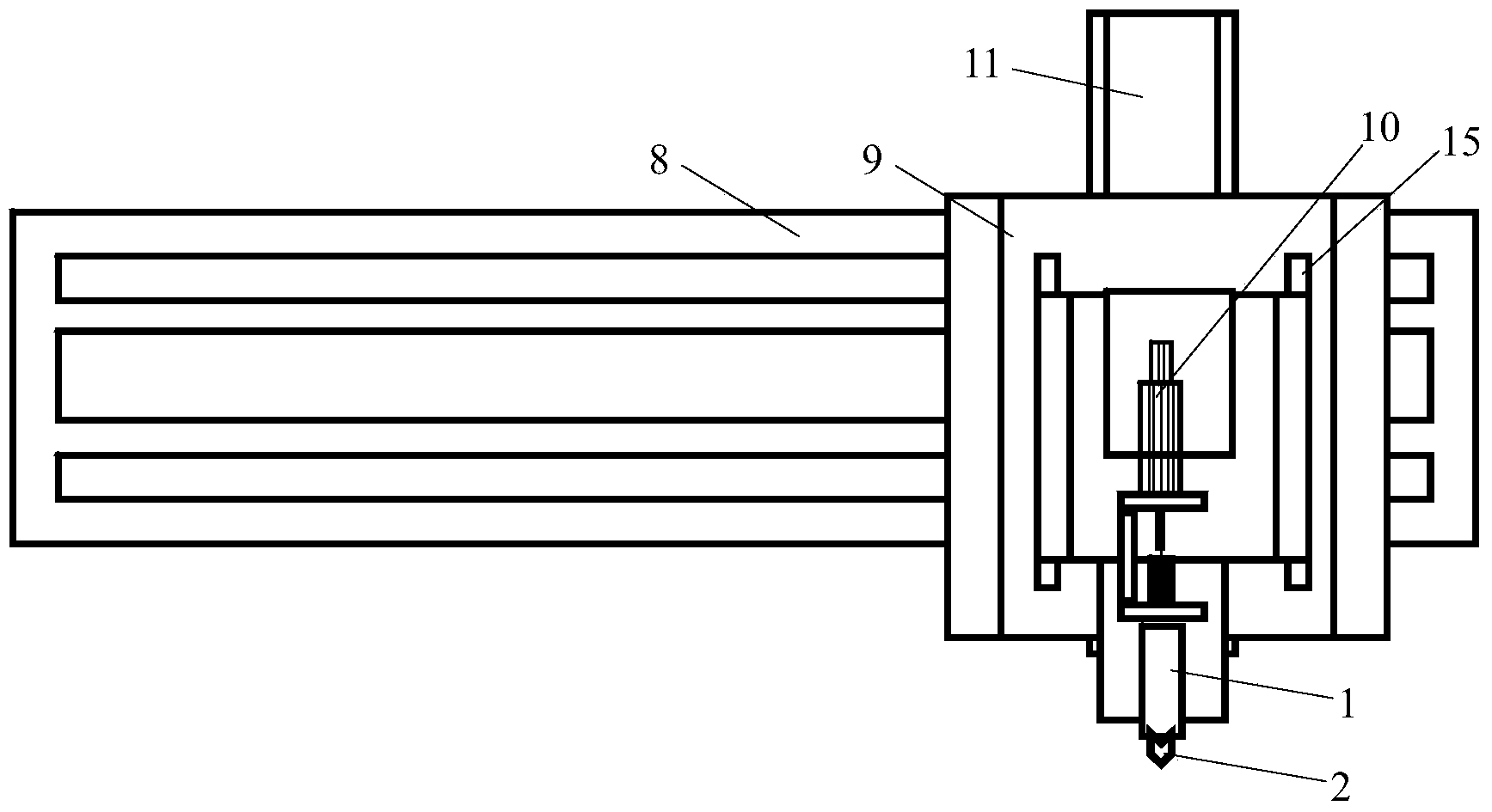 Net point punching device for die core