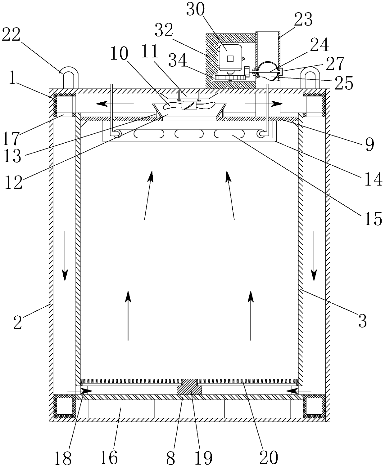 A kind of fermentation process utilizing black garlic fermentation equipment