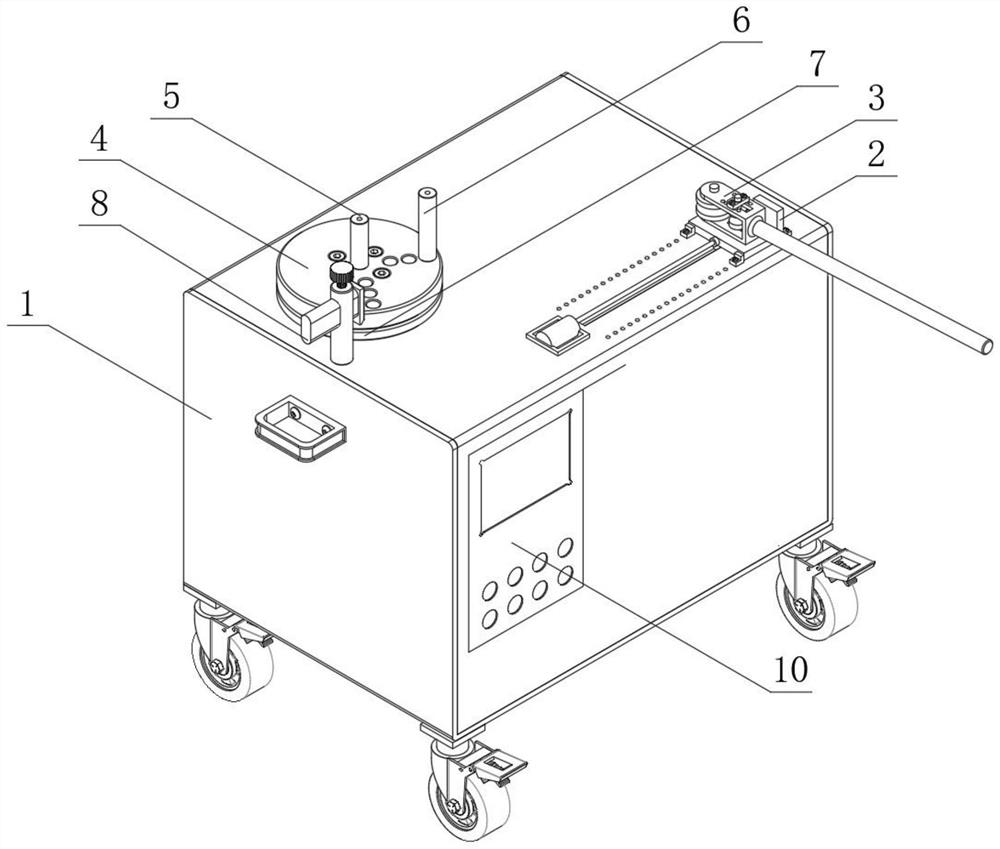 Pipe bending mechanism for hardware pipe machining and working method thereof