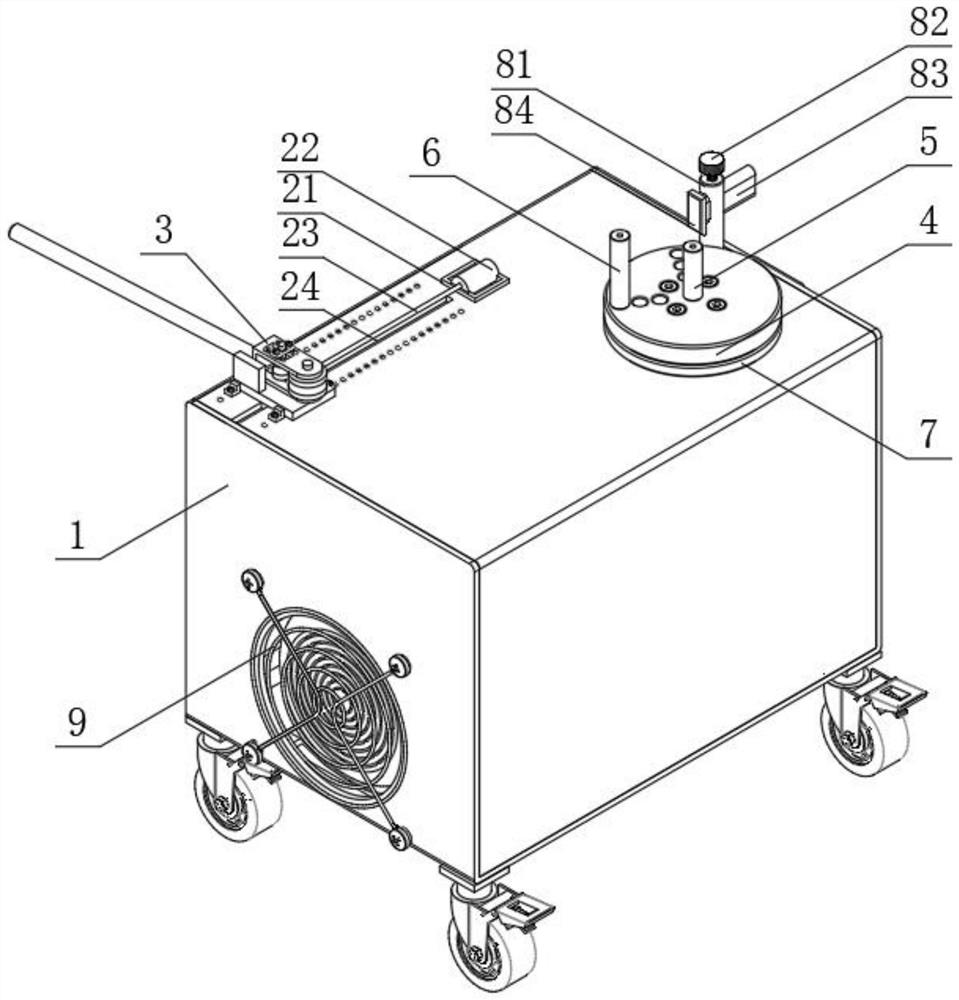 Pipe bending mechanism for hardware pipe machining and working method thereof