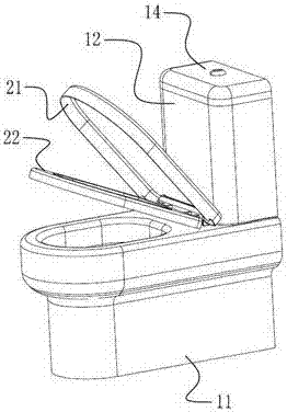 Split type ceramic closestool