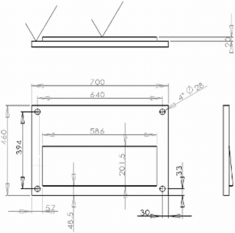 Laser additive manufacturing method for multi-support surface structure of cavity thin-wall structural part