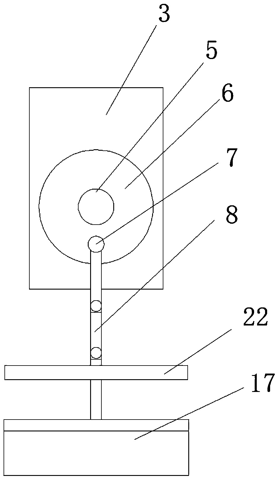 Crop straw pulverizing device