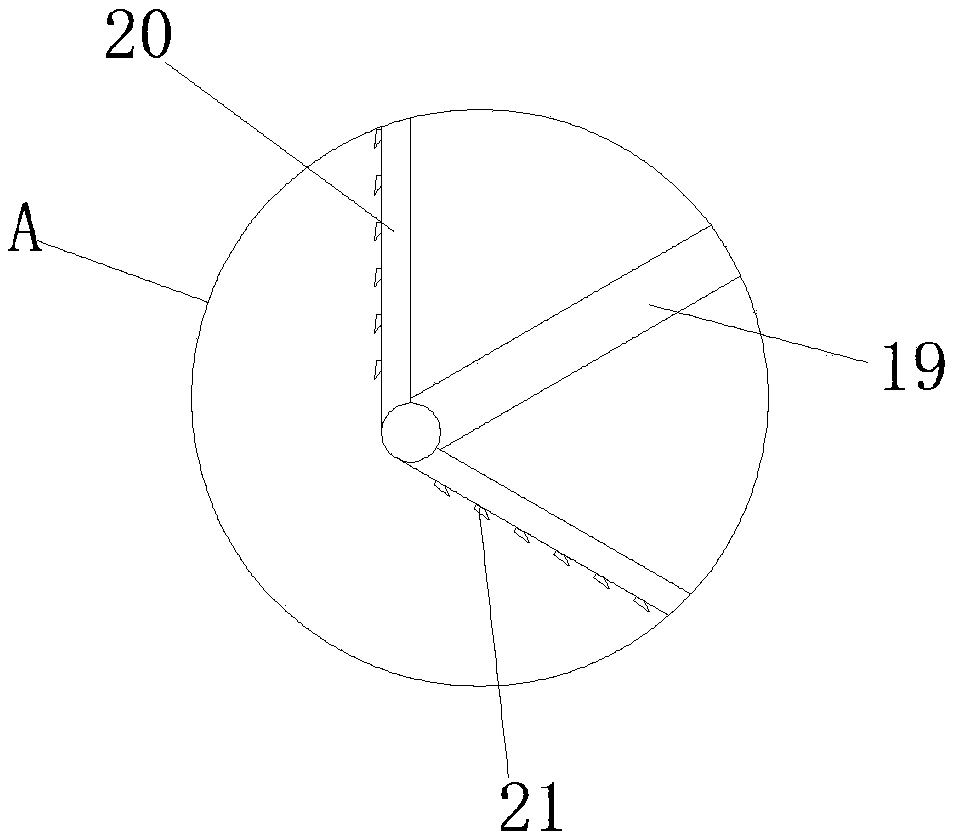 Crop straw pulverizing device