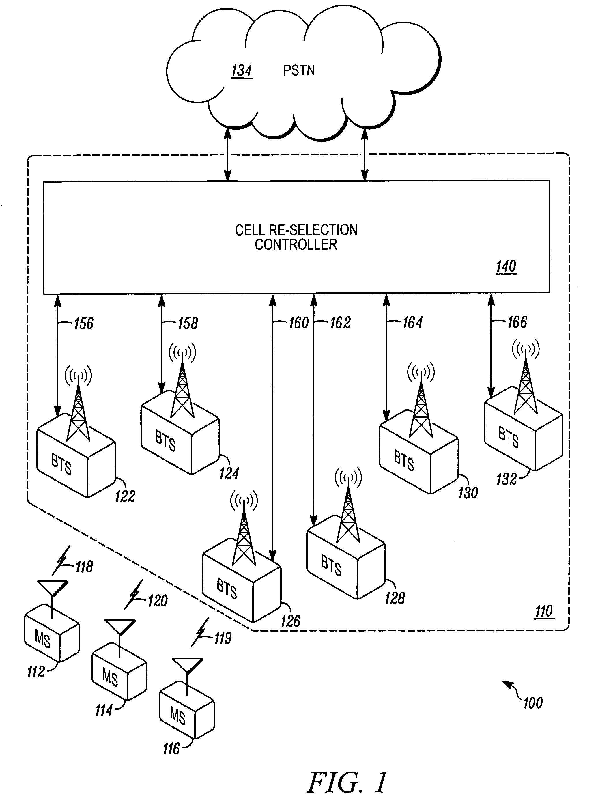 Mobile station, infrastructure processor, system and method for use in cellular communications