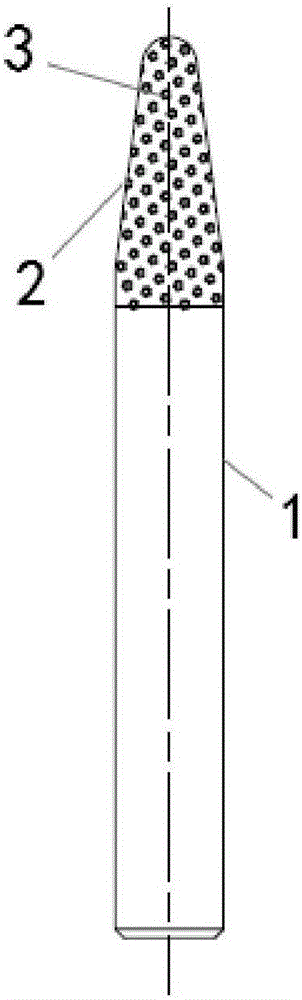 Stone graving knife capable of achieving ordered arrangement for diamond brazing, and preparation method