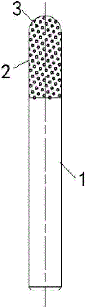 Stone graving knife capable of achieving ordered arrangement for diamond brazing, and preparation method