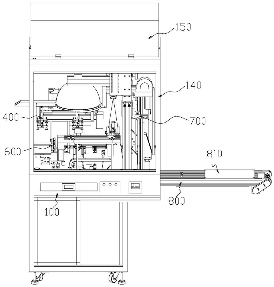 Mobile phone light guide plate appearance visual detection equipment and use method thereof