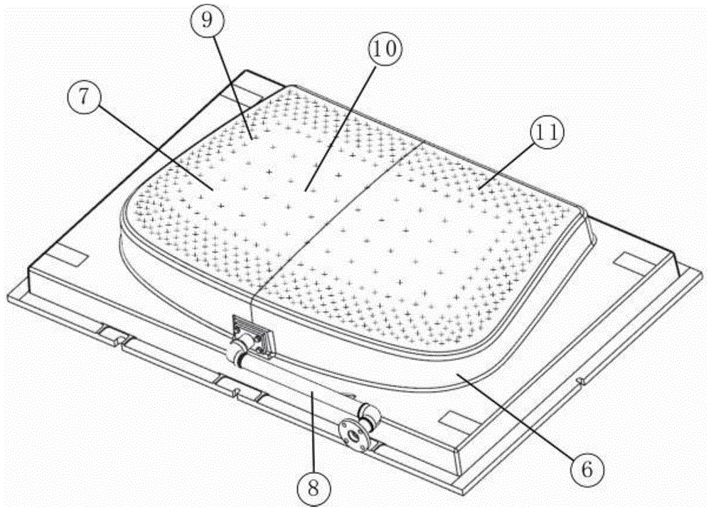 An improved automobile laminated glass furnace outer pressing mold