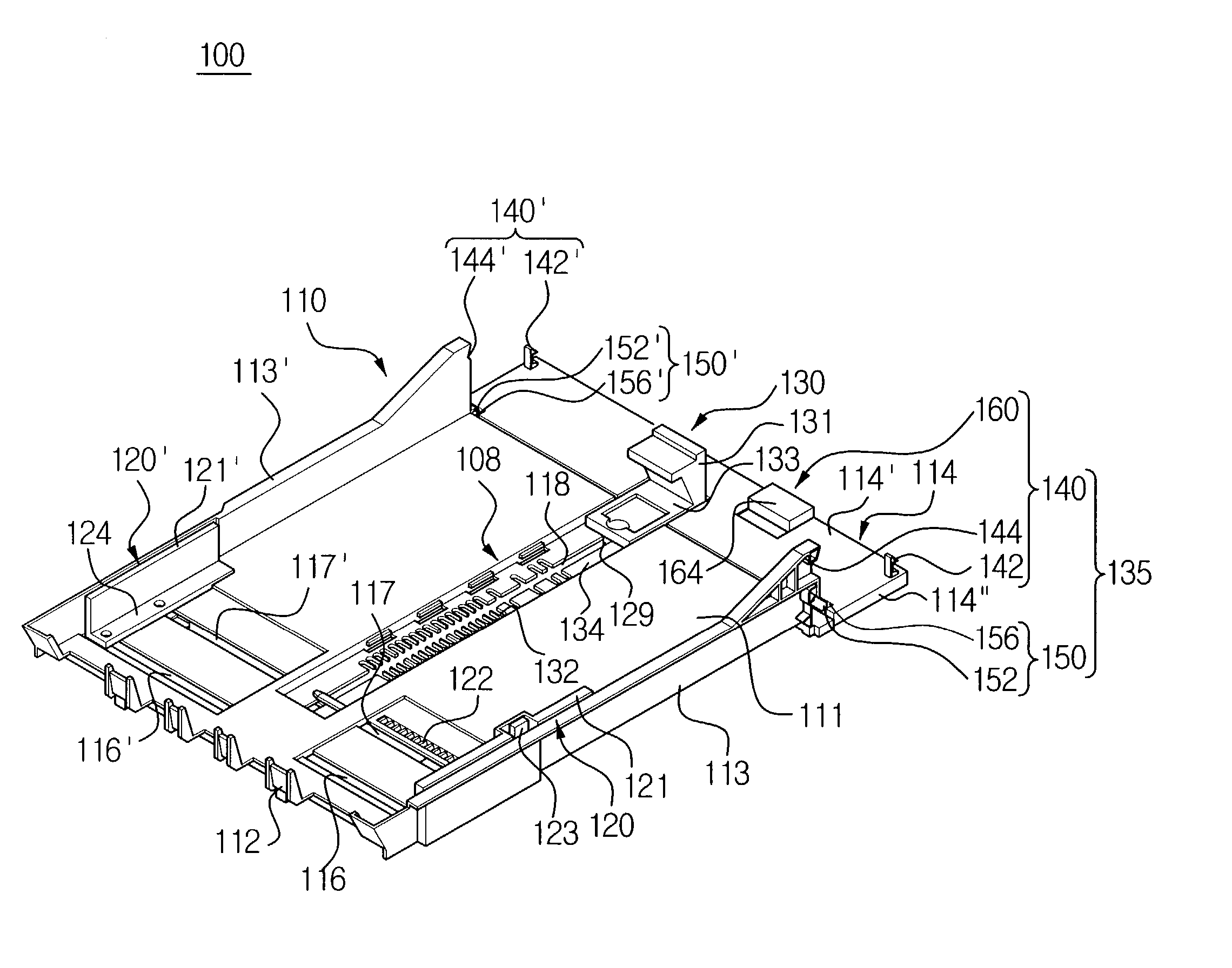 Paper feeding cassette to load paper of various sizes