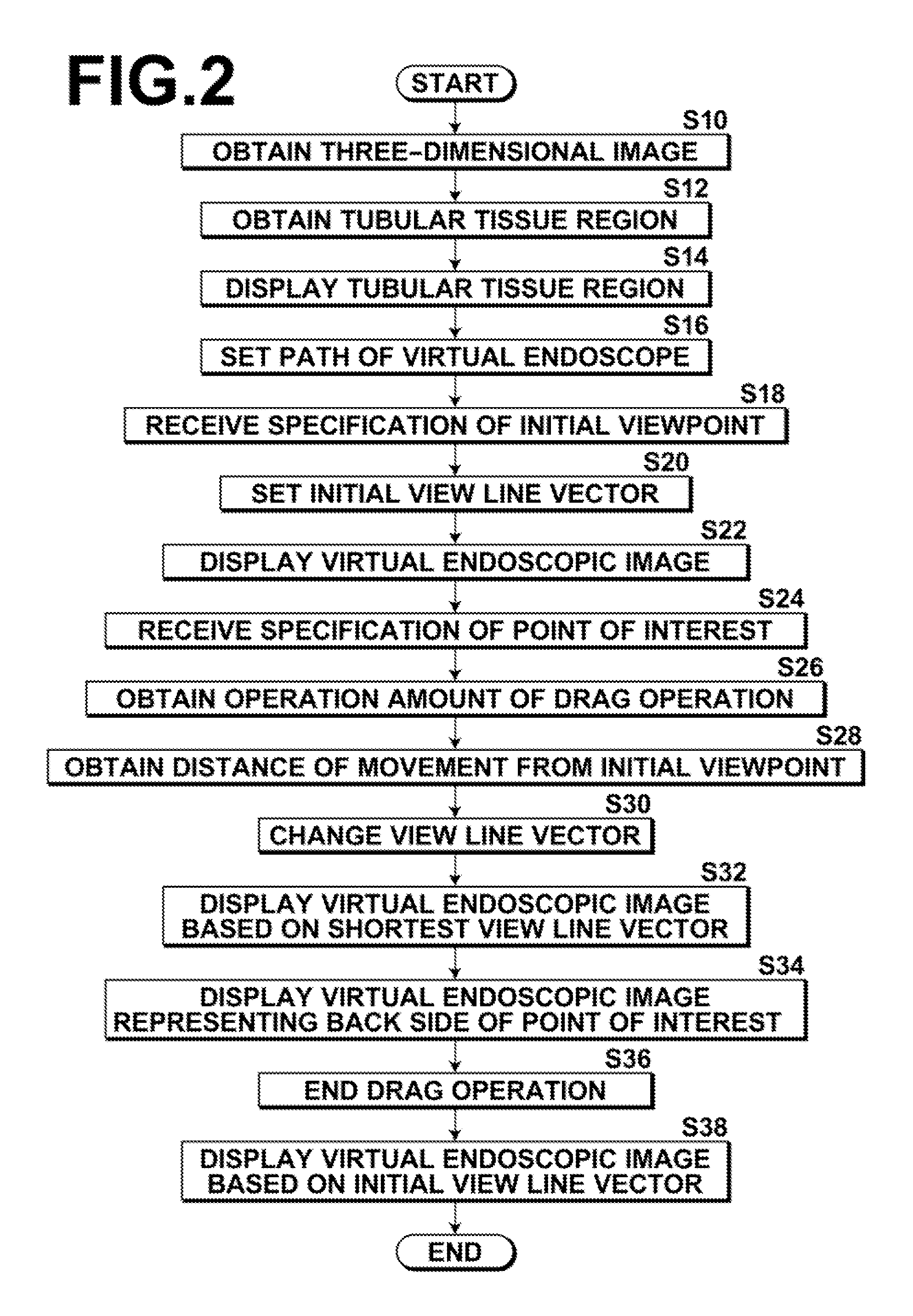 Virtual endoscopic image display apparatus, method and program