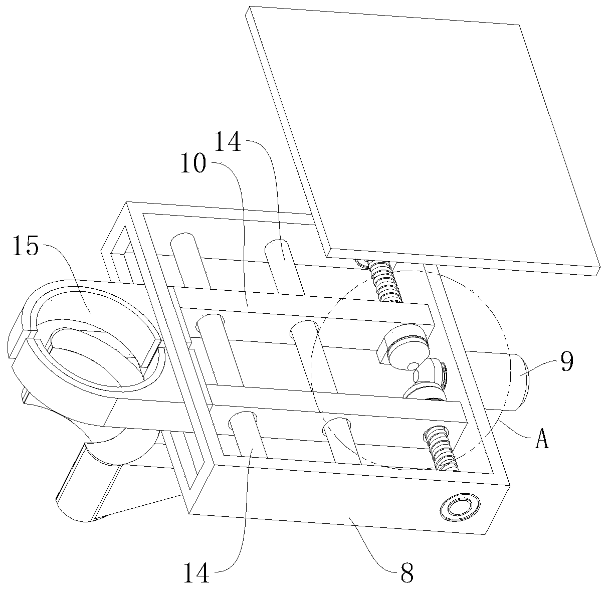 Cement wire pole climbing transportation device for electrical equipment maintenance