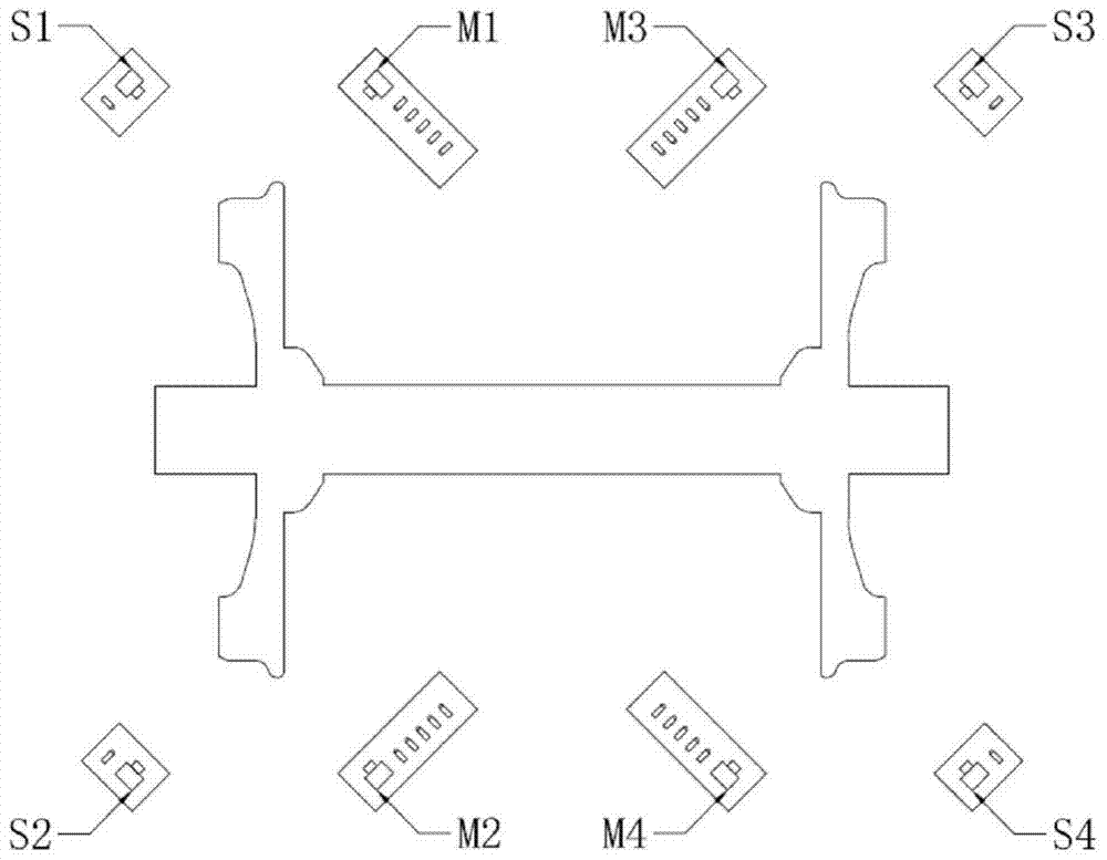 A system and method for online measurement of wheel set geometric parameters