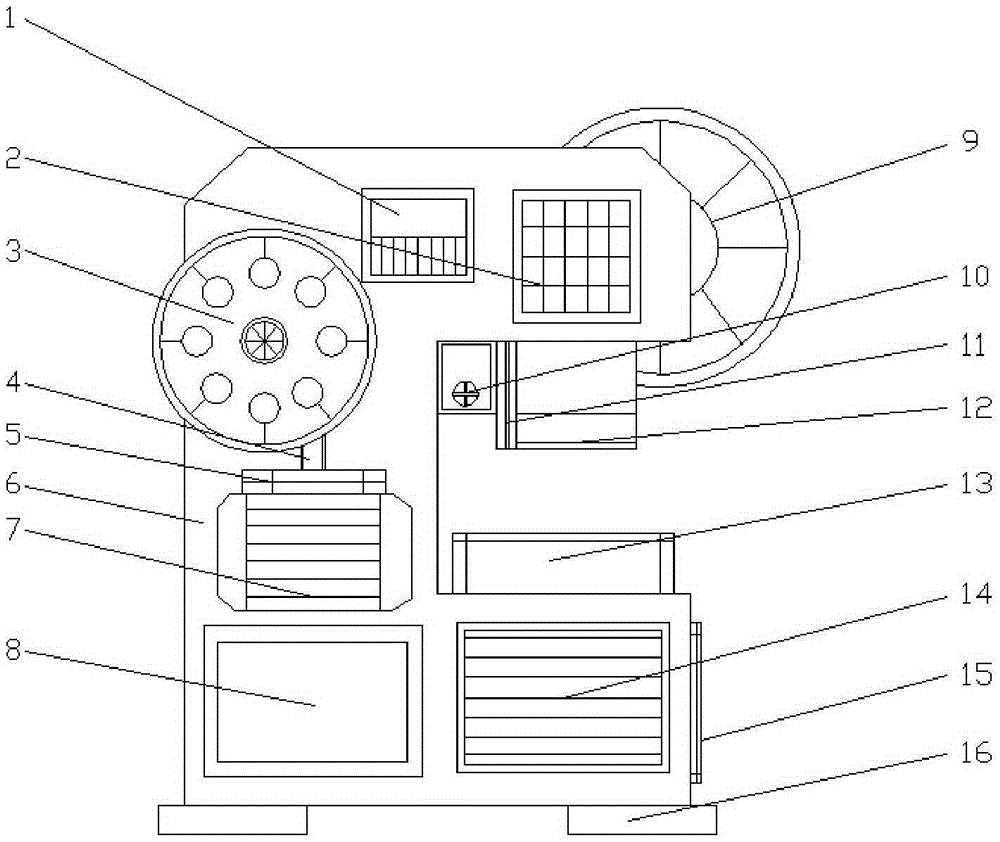 Convenient punching machine for mechanical processing