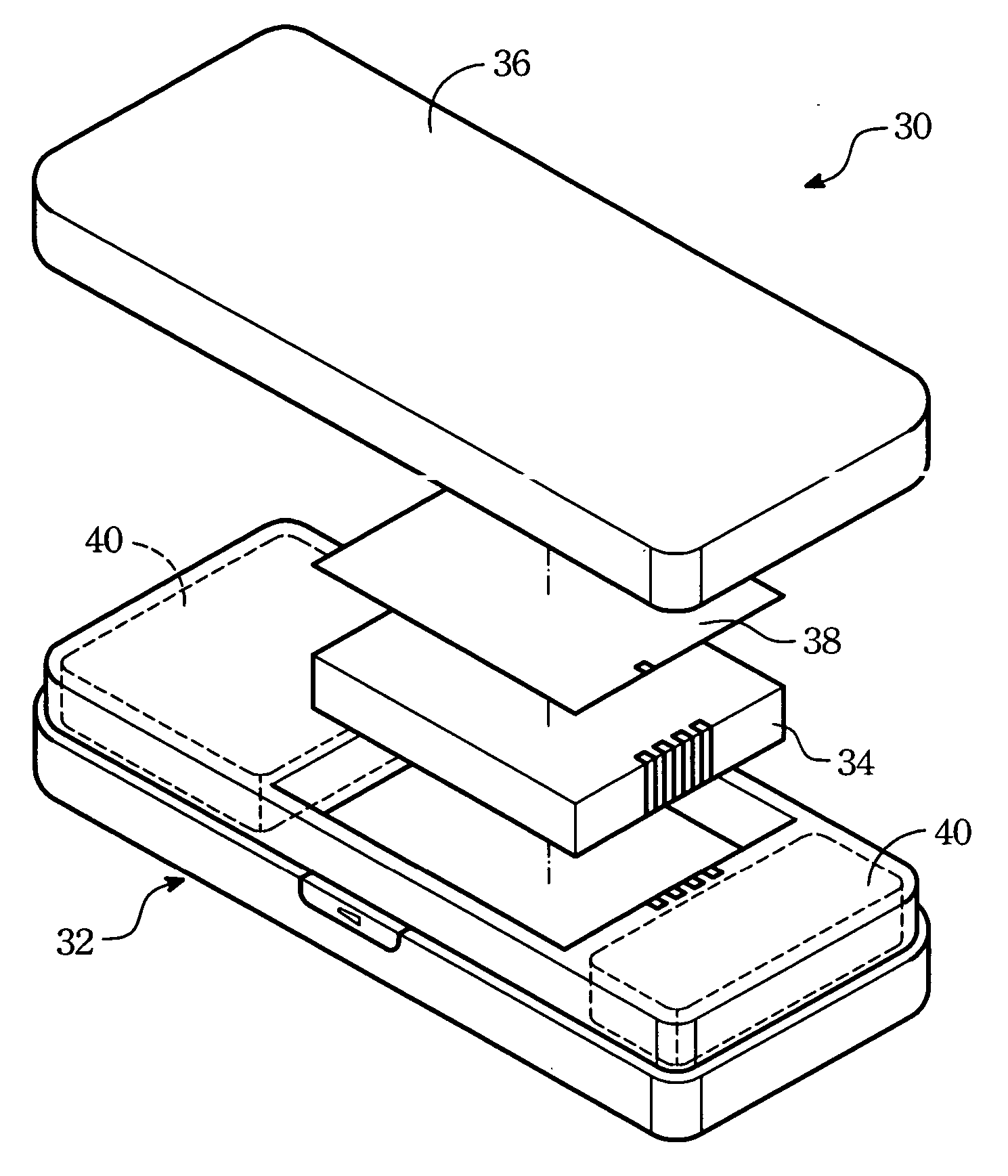 Mobile telecommunication apparatus having antenna assembly compatible with different communication protocols