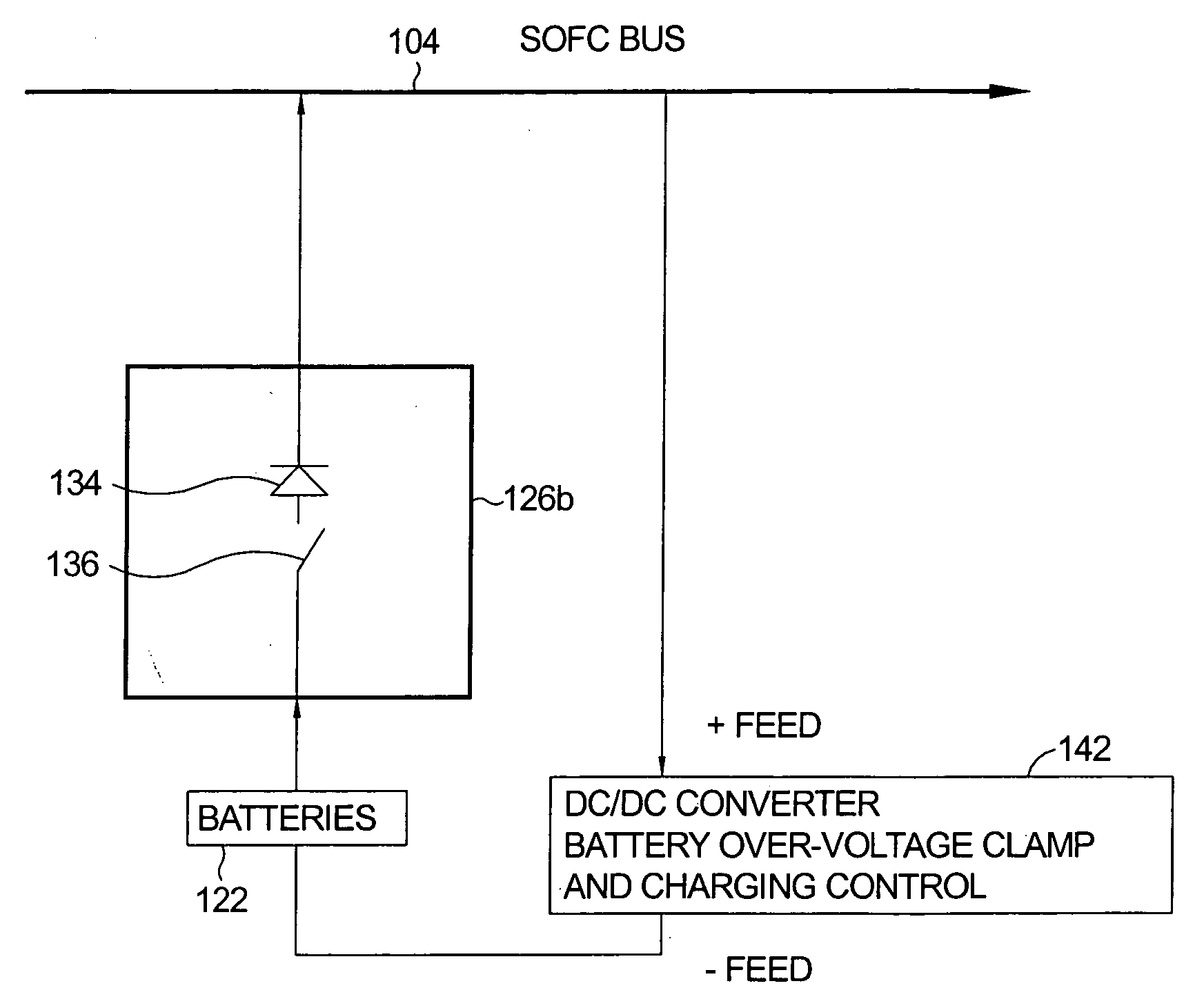 Battery integration and control in an auxiliary power unit powered by a solid oxide fuel cell system