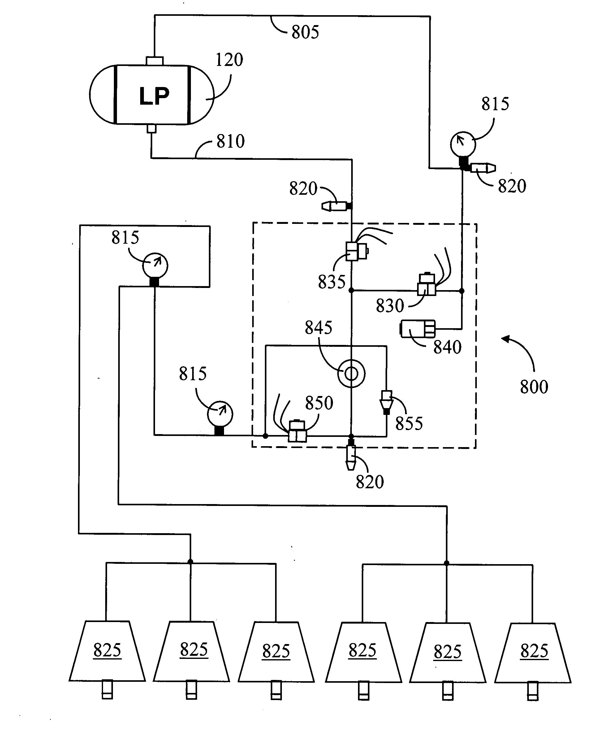 Flamer fuel pressure control