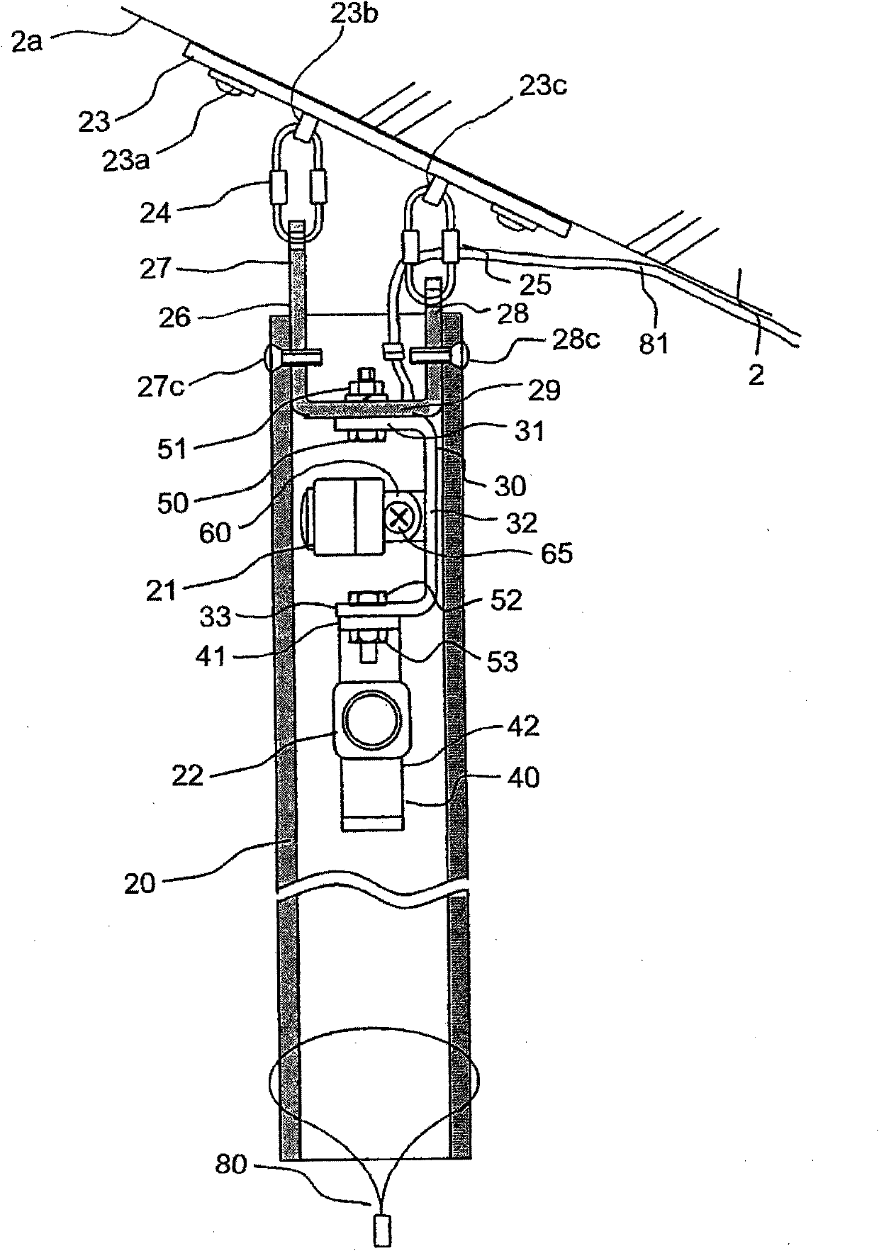 Monitoring device of an escalator