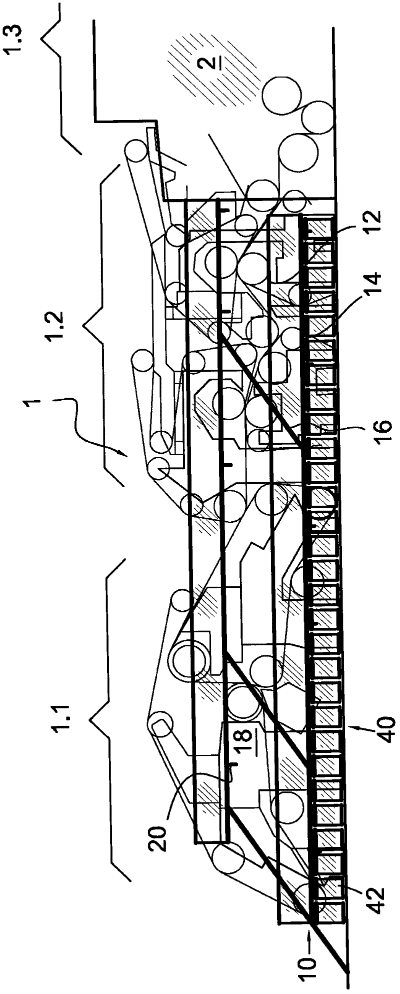 Service platform arrangement for a fiber web machine