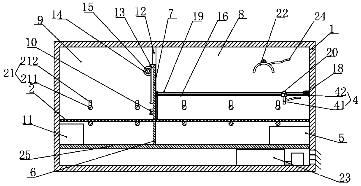 Discharging device for silicon rod in reduction furnace