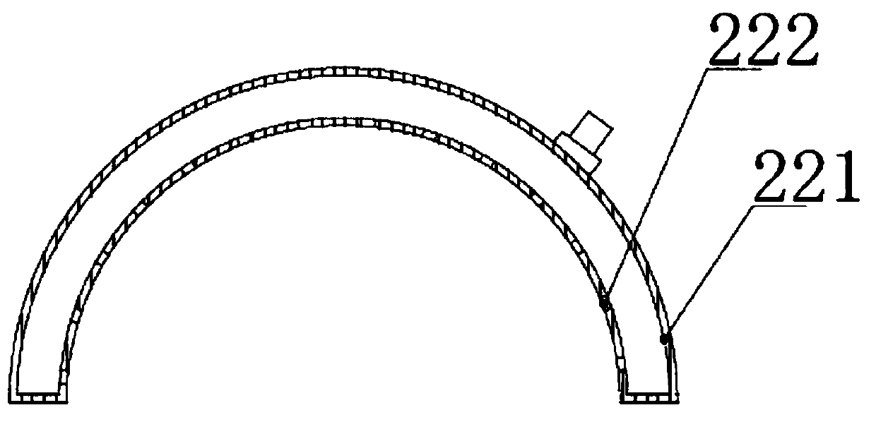 Discharging device for silicon rod in reduction furnace