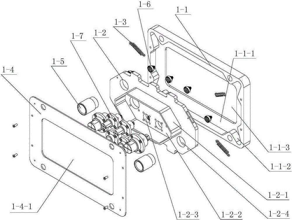 An end-face contact charging and discharging connector