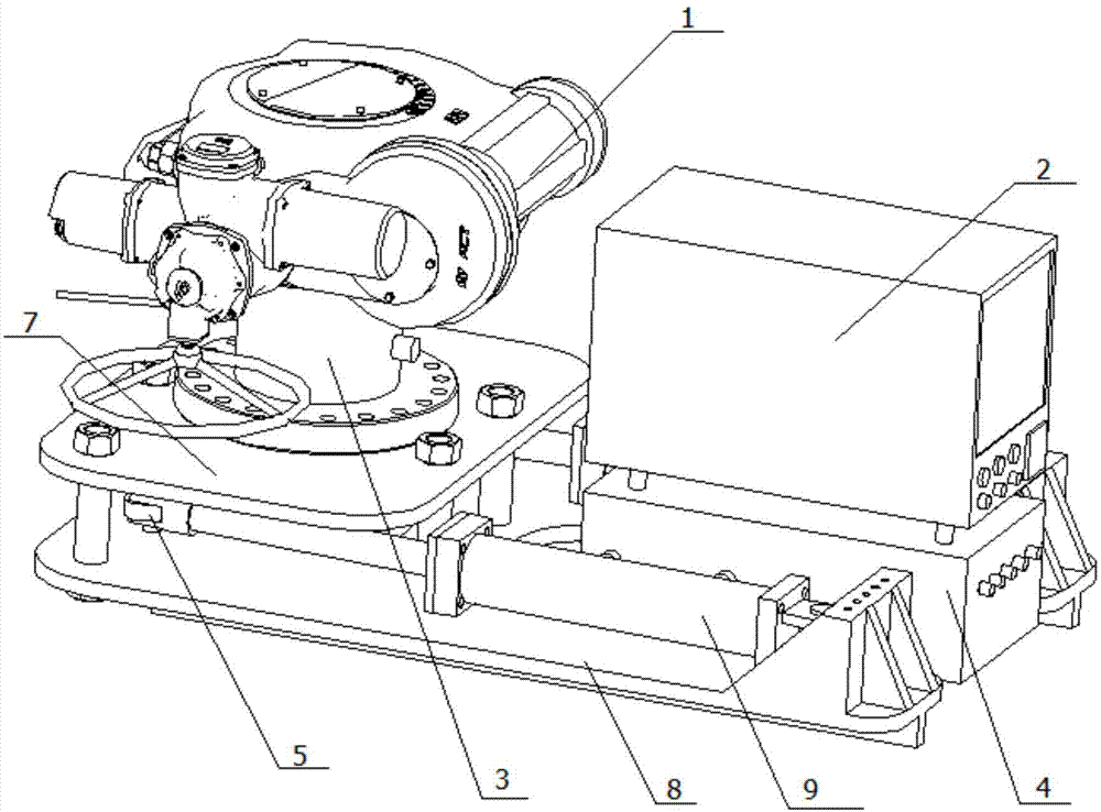 Torque detecting device of large-torque electric actuating mechanism