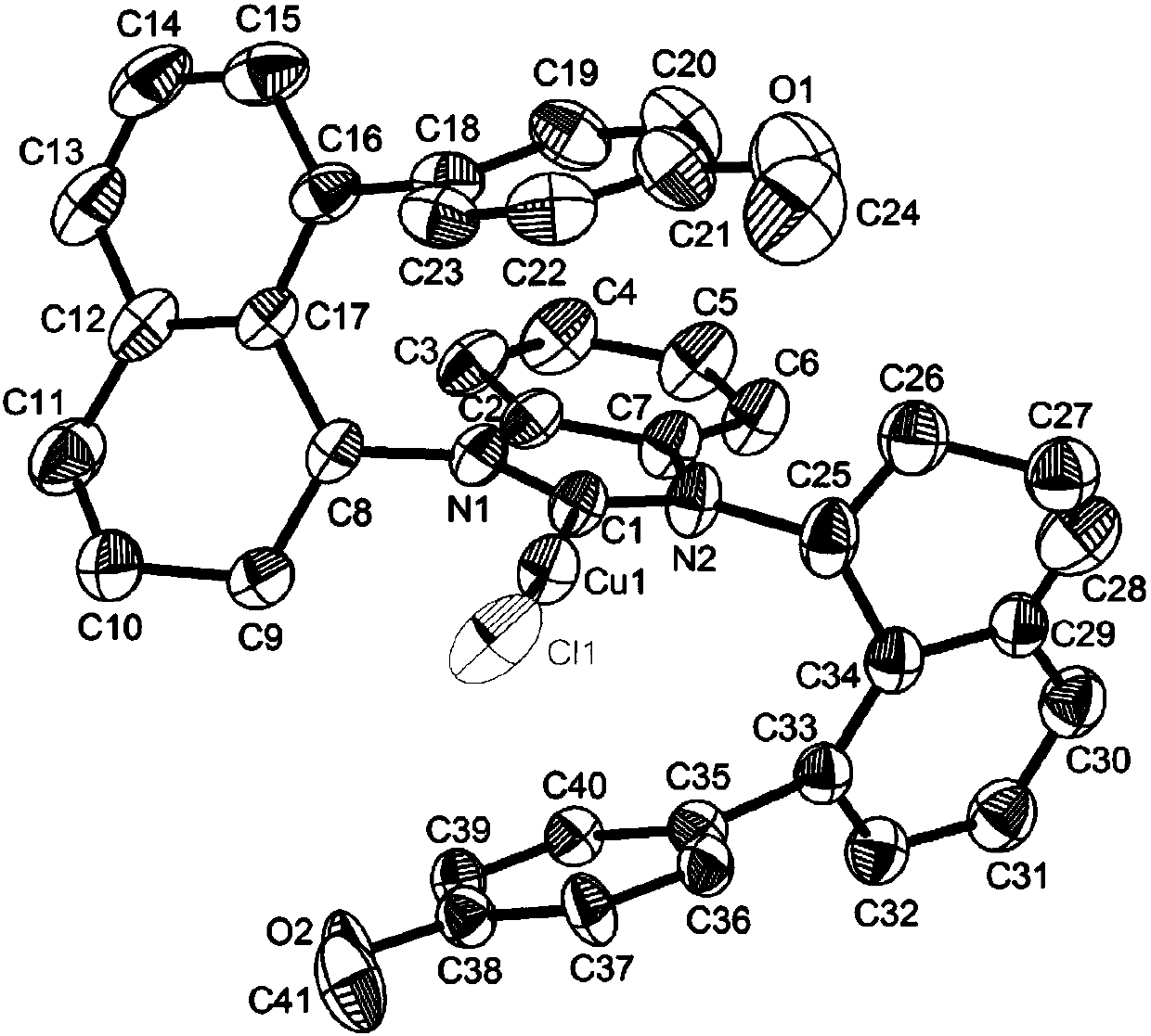 Chiral carbene precursor compound with sandwich structure and synthesis method thereof