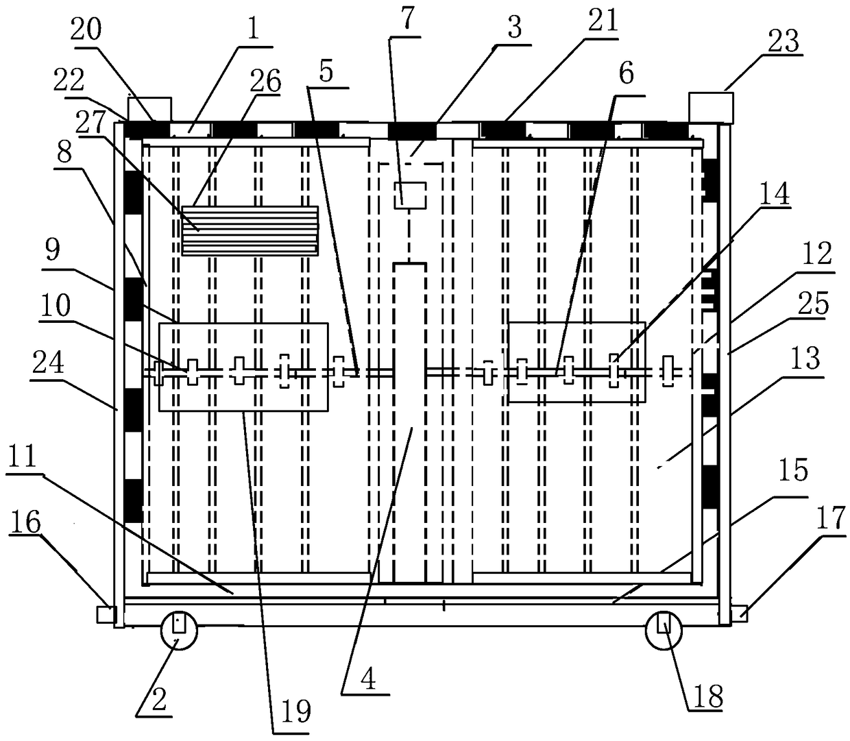 Box-type electric power safe stretching fence