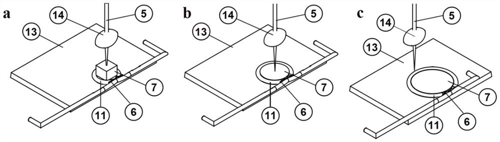 A device and method for area expansion and preparation of metal thin films in a vacuum environment